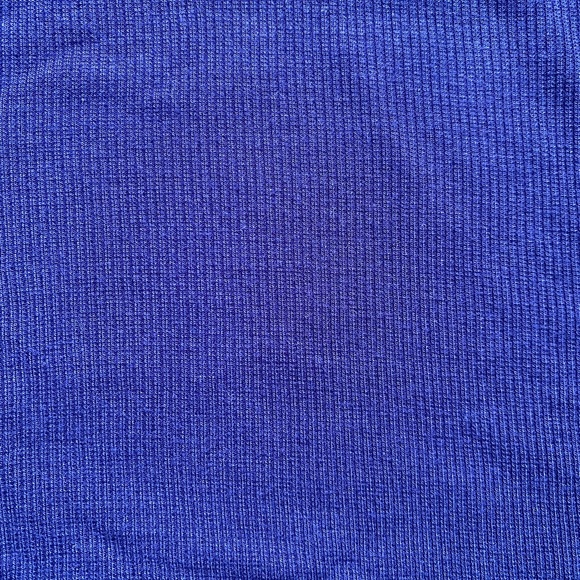 Flattering Navy Ribbed Top - Picture 2 of 2